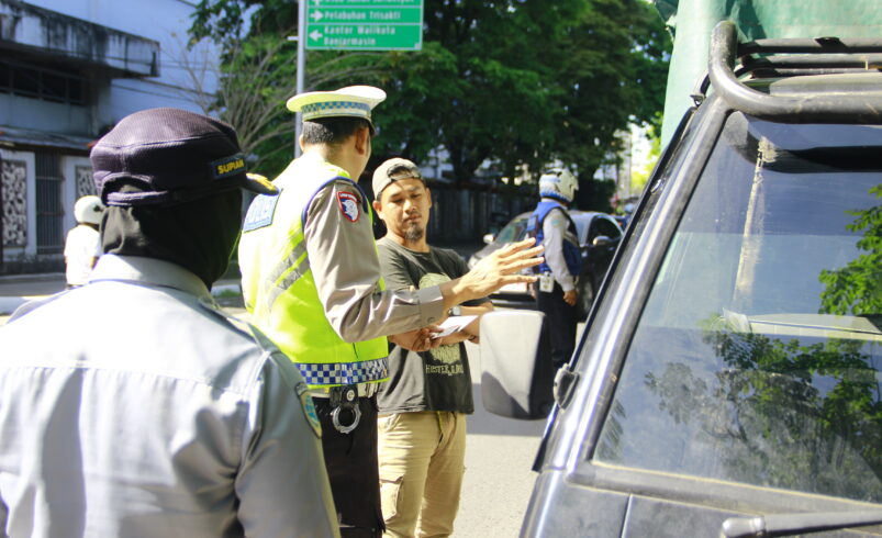 Dishub Banjarmasin Ikuti Kegiatan Sosialisasi dan Pendataan ODOL Bersama Polresta Banjarmasin