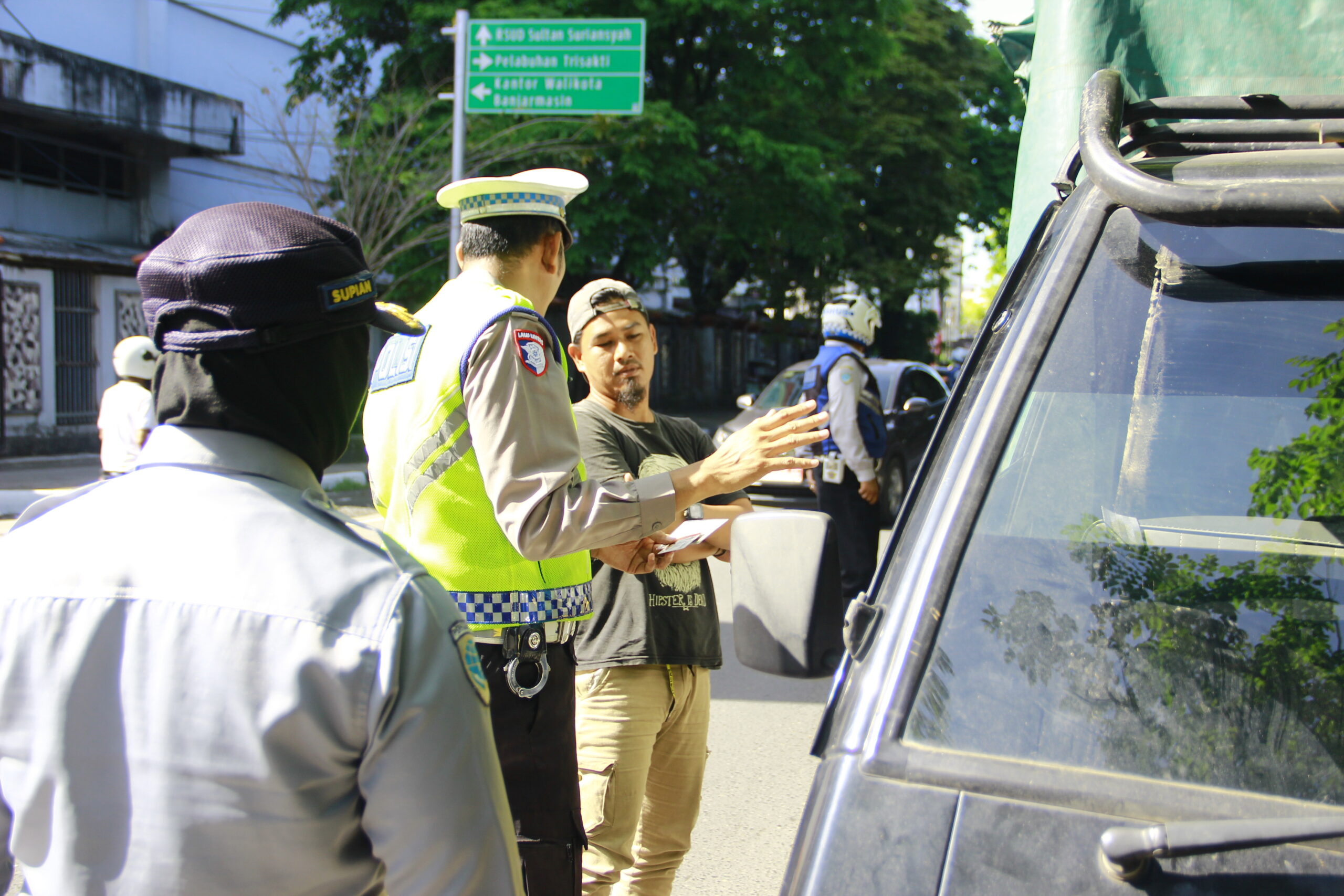 Dishub Banjarmasin Ikuti Kegiatan Sosialisasi dan Pendataan ODOL Bersama Polresta Banjarmasin