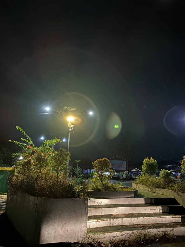 Penerangan Meningkat, Rasa Aman Bertambah: Tim Batarang UPTD PJU Pasang Lampu Sorot di Siring Taluk Kelayan