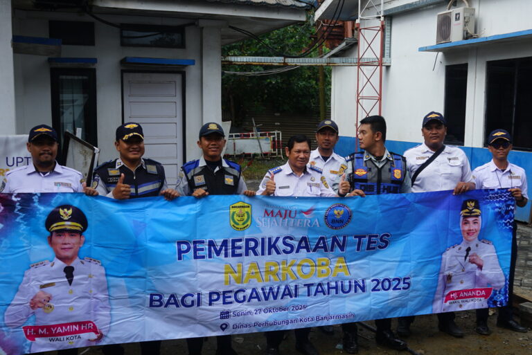 BKD Kota Banjarmasin Gelar Sidak Kedisiplinan di Dishub, Lanjutkan Tes Urine Bersama BNN