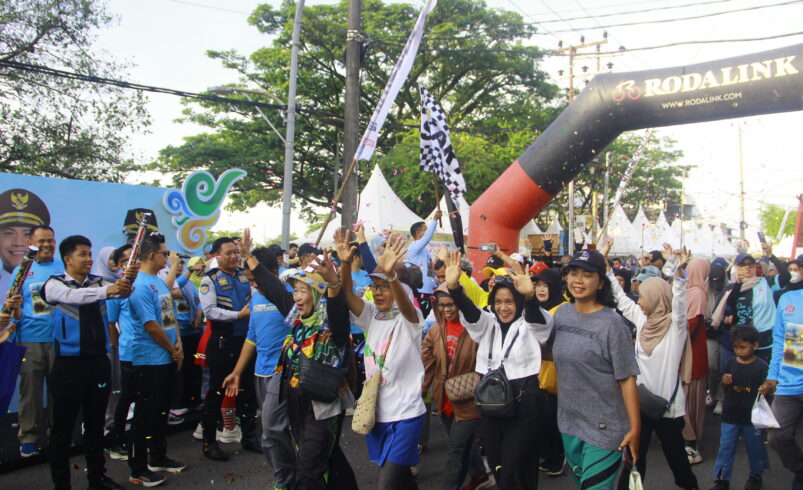Hari Jadi ke-499 Banjarmasin Semarak dengan Jalan Santai Harhubnas 2025