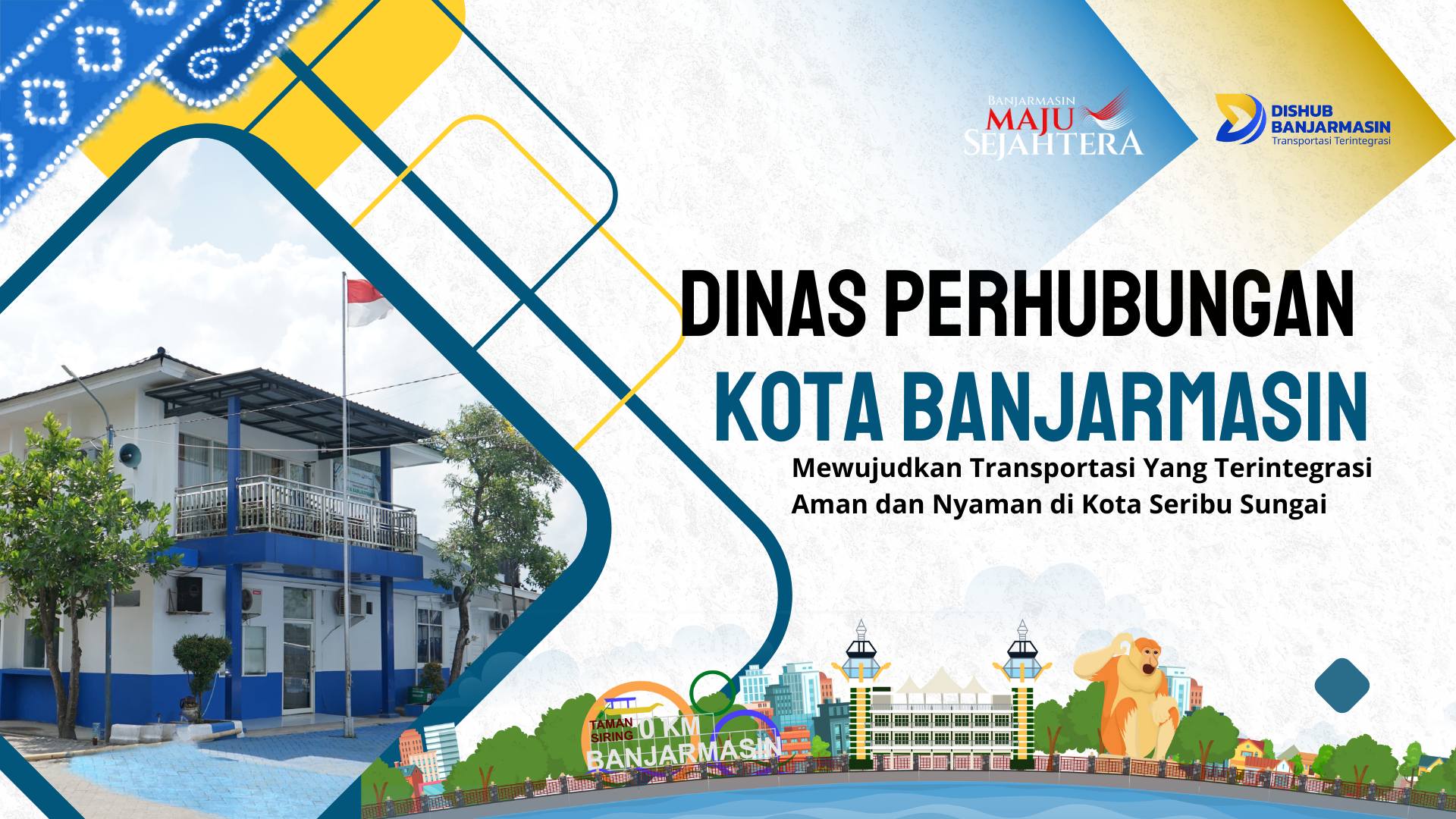 Biru Dan Kuning Modern Presentasi Strategi Ekspor Produk Unggulan