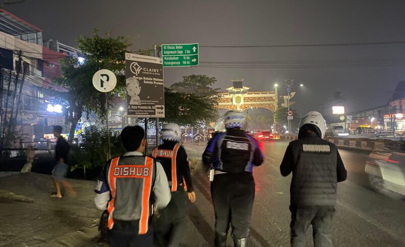 Cegah Parkir Liar, Bidang Wasdal Dishub Banjarmasin Gelar Patroli Malam di Jalan A. Yani