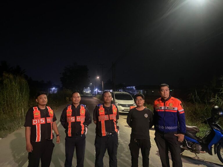Siaga 24 Jam, Dishub Banjarmasin Terus Lakukan Penjagaan Jembatan Darurat Saka Harang Mantuil