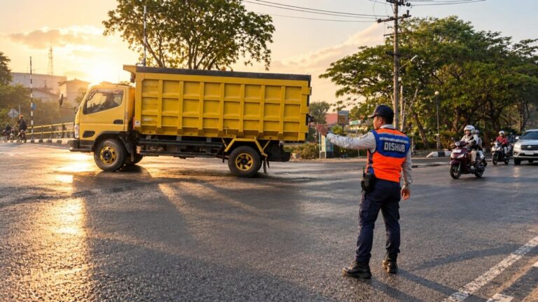Empat Jam Pengawasan Angkutan Barang, Dishub Banjarmasin Upayakan Lalu Lintas Lebih Tertib